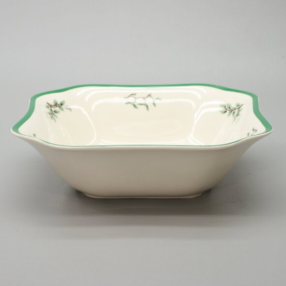 Spode Square Serving Bowl Vegetable Salad Dish Christmas Tree England - S3324-V - Picture 2 of 7